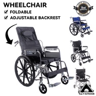 Foldable Wheelchair Folding Portable Wheelchair For Elderly Disabled Light Wheelchair Trolley