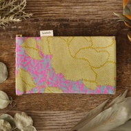 大花植物圖樣 和服太陽眼鏡收納包 日本手作眼鏡袋