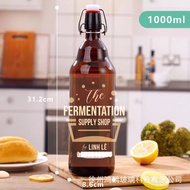 [1L Bottle Exclusive]Dark swingtop glass bottle and F2 fermentation tool for kombucha water kefir co