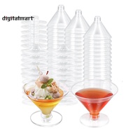 80 Pack Plastic  Glasses Disposable Cocktail Glasses 5 Oz  Plastic Cocktail Glasses,Ice Cream Desser