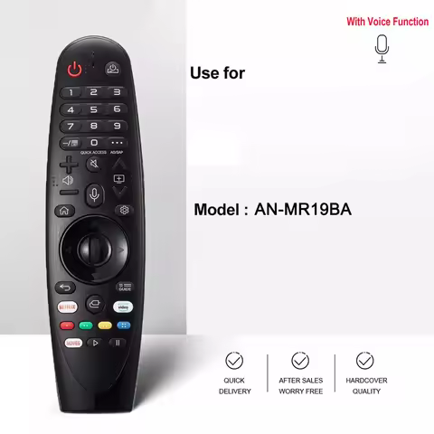 AN-MR19BA AKB75635305 Magic Voice Remote Control with Netflix for L NanoCell TV SM80 SM81 SM82 SM85 