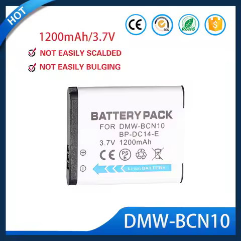DMW BCN10E 3.7V 1200mAh High Capacity Li ion Replacement Battery for Panasonic LF1 Leica C TYP112 V 