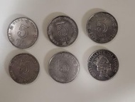 香港女皇頭 5蚊硬幣(80年代尾)