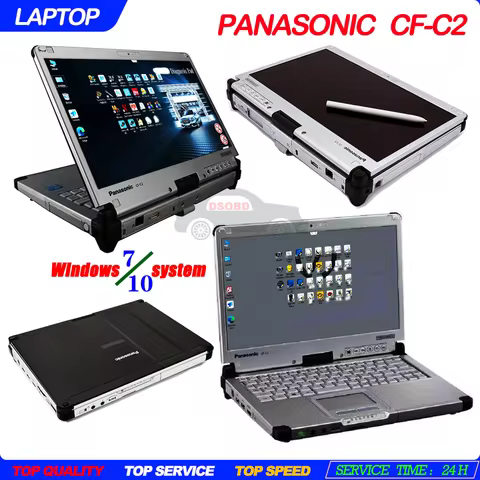 Panasonic CF-C2 Core i5 4G/8G HDD/SSD Diagnostic Rugged Laptop for Mb Star C4/C5/C6 or ICOM NEXT/A2/