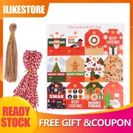 Ilikestore Christmas Gift Tag Cards Colorful Presents Wrapping Label With Ropes CAD