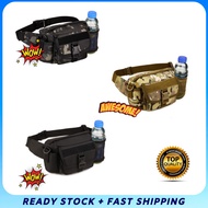 Tactical Camouflage Waist Bag / Sling Bag High Quality Canvas Beg Pinggang