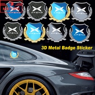 Xpeng X9 G6 Car 3D Metal Badge Sticker Carbon Fiber Texture Emblem Auto Body Decoration Decal