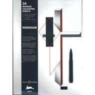 (BBW) MARKER COLOURING BOOKS: MODERNISM (ISBN: 9789460098840)