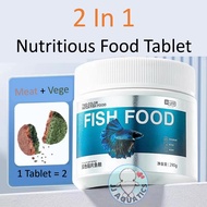 🔥Ready Stock 🔥 YEE 2 in 1 Fish Food Tablet Paster Antarctica Krill Spirulina Makanan Ikan Kecil Leka