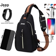 JEEP USB PORT BAG WATCH HEADSET AND WATERPROOF WALLET