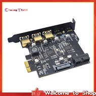 【Chuangtfx03】Type C USB 3.2 Gen1 PCIE Card Hub USB 3.0 PCI Express Board PCI-E PCI E USB 3 Adapter M
