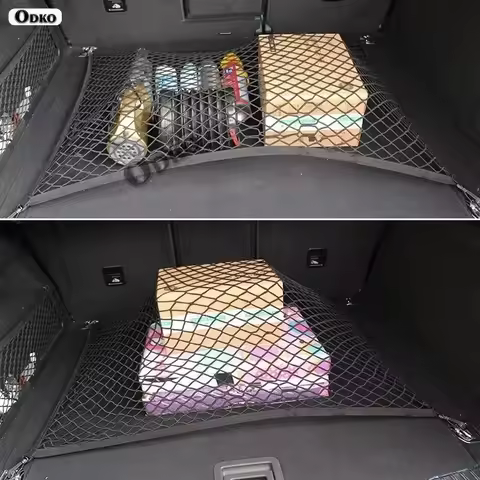 Car Cargo Net Stretchable,Car tools, Adjustable Elastic Trunk Storage Net with Hook for Audi Q4 e-tr