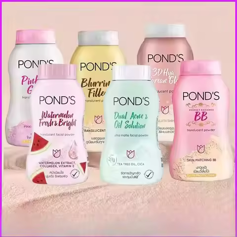 PONDS Thailand Setting Powder, Oil-Control & Long-Lasting Matte Finish, Lightweight Face Powder for 