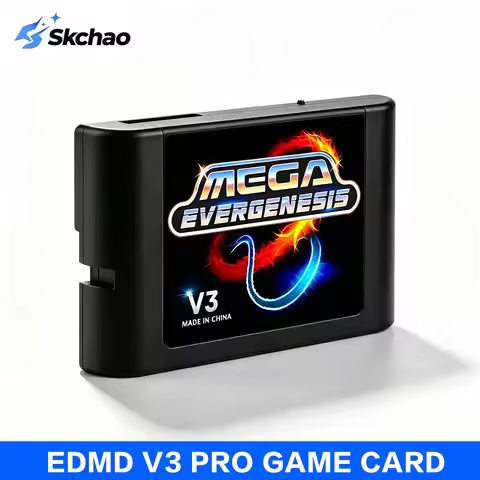 3000 in 1 MD V3 Pro Game Cartridges EDMD FlashCard For SEGA Genesis Mage Drive 16Bit Video Game Cons