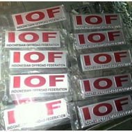 PROMOSI EMBLEM MOBIL IOF.LOGO IOF.LAMBANG IOF. STICKER IOF MOBIL OFFROAD