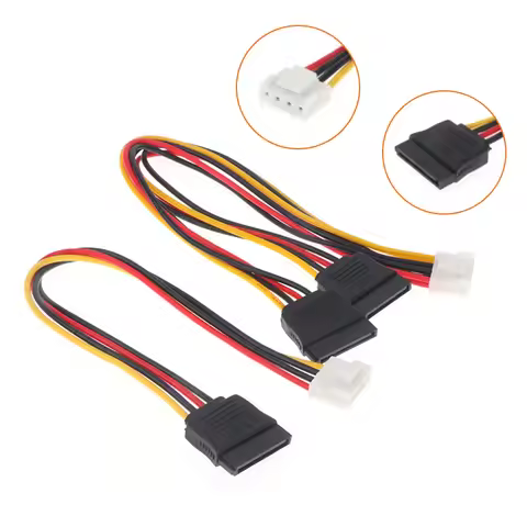 CCA4-4Pin To SATA Power Cable For Hikvision DAHUA Mini VCR IP Camera CCTV Hard Disk Power One To One