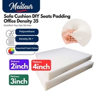 Meilleur 35D High Density 2-4 Inch Square Foam Cushion Sofa Seat Couch Chair Wheelchair Sponge Foam