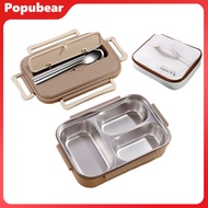 Insulated Lunch Box with Compartments Easy to Clean Stainless Steel Lunch Container Reusable Bento B