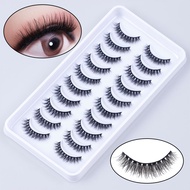 Ten pairs of H13 mini false eyelashes can be translated to H13.  Sepuluh pasang bulu mata palsu mini