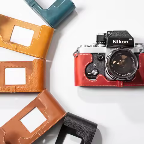 For Nikon F2 FM3A F2S F2A F2AS FE FM Case Genuine Leather Half Case F2 Half Bag FM3A Handmade Camera