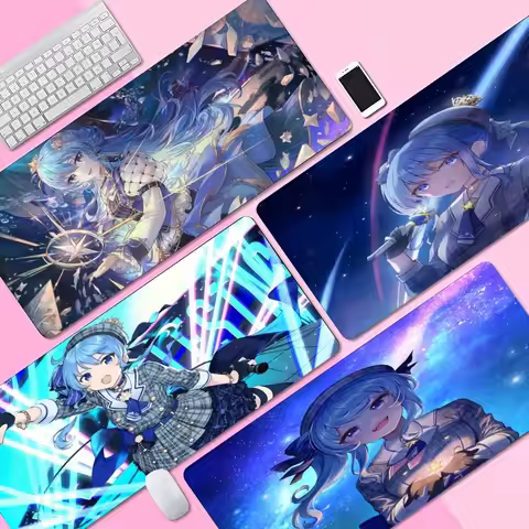 Hoshimachi Suisei Anime INS Tide Large Table Mat Student Mousepad Gamer Computer Keyboard Pad Games 