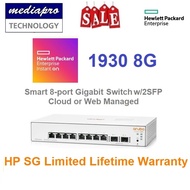 HP / HPE 1930 8G Aruba Instant On Smart 8-port Gigabit Switch & 2SFP ( hp JL680A 1930-8G ) - Local H