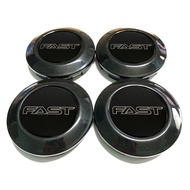 4pc 76mm/72mm FAST Logo Black Silver Car Wheel Center Cap for RAYS SSR BBS OZ ENKEI  Rim Wheel