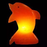 Pure Himalayan Pink Salt Table Lamp ( Dolfin Shape ) ( Import From Pakistan ) Ready Stock ( KL )