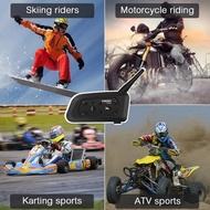 Moto Intercom Bluetooth Helmet Headset Motorcycle Interphone 6 Riders