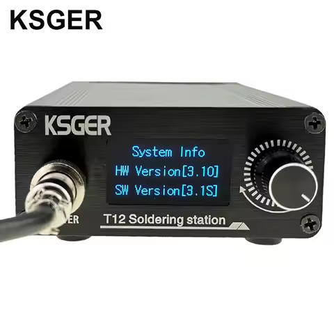 KSGER STM32 V3.1S T12 Soldering Station OLED DIY Aluminum Alloy FX9501 Handle Electric Tools Holder 