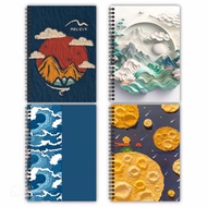 AESTHETIC JOURNAL NOTEBOOK A6 / AESTHETIC COVER NOTEBOOK A6 PLAIN, DOTT, GRID & LINE / ATTRACTIVE MI