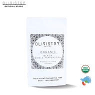 Olivistry's 100g Organic Whole Black Peppercorn [Best Before NOV 2024]