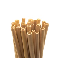 Mart Disposable Reusable Bamboo Drinking Straws 100 pcs, BPA Free, Eco-Friendly 100% Natural, Biodeg