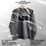 Grey sweater/alpha wave sweater/unisex sweater/oversize sweater/graphic print sweater/sweater/crewne