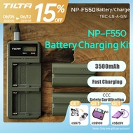 TILTA NP-F550 Battery Charger for Sony F770 F970 DSLR Camera Fast Charging Case Portable 3500mAh NPF