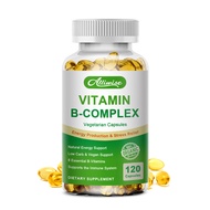 120counts Vitamin B Complex B1, B2, B3, B5, B6, B7, B9, B12 Vegan Capsules for Heart Health ,Nervous