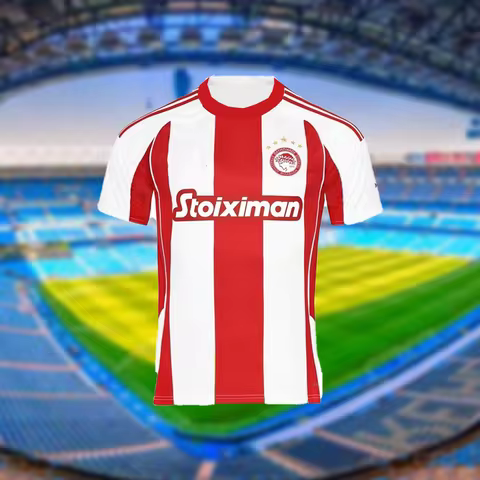 2025 New Greek Football Olympiacos Piraeus Football Jersey T-Shirt Adult Men's Football Jersey Kids
