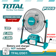 TOTAL TFALI2001 20V LITHIUM-ION FAN WITH AC ADAPTOR 13"