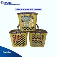 OMEGA MULTIPURPOSE CLOTHES BASKET OMEGA GOLD LAUNDRY BASKET/