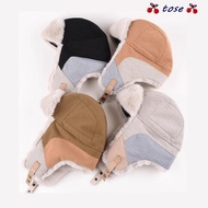 TOSE Ski Hat, Windproof Warm Russian Bomber Cap, Vintage Earflap Design Waterproof Russian Style Win