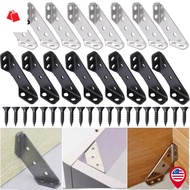 BK-Universal Furniture Corner Connector Stainless Steel Triangular Support Bracket Corner Fastener H