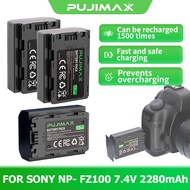 PUJIMAX PJ-NP-FZ100 2280mAh 7.4V Li-ion Battery for Sony NP-FZ100 A7 III A7R III A7S III Replacement