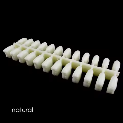 120/240PCS False Nail Art Tips for Book Nail Polish Display Gel Stick Display Practice Natural Color