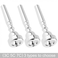 3C 5C 7C Silver Plated Copper Alloy  Trumpet Mouthpiece