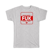 Gift T-Shirt : Japan Fukuoka Airport Fuk Travel Airline Pilot Airport