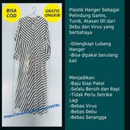 KEMEJA Plastic HANGER ANTI Dust Free ONGKIR LAUNDRY GAMIS Clothing Shirt Top LONGDRESS ABAYA MUKENA 