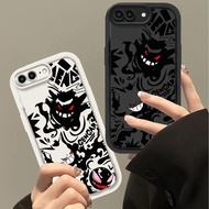 Casing For Smartphpne iphone 7 Plus iphone 8 Plus Full Package Anti Drop protection Matte Retro Style Soft Phone Case  With Pokemon Gengar