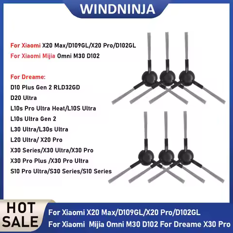 Parts Side Brush Replacement for Xiaomi X20 Max D109GL X20 Pro D102GL Mijia Omni M30 D102 for Dreame