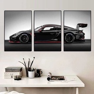 3Pcs Vintage Industrial Style Car Series Gt3rs Art Poster Canvas ing Wall Prints Picture Living Room