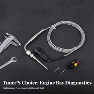 Exhaust Gas Temperature Sensor Stainless Braided  Sensor EGT Thermocouple Long-Lasting K Type Thermo